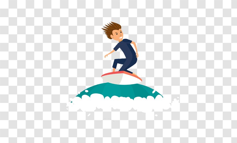 Outdoor Recreation Adobe Illustrator Sport Clip Art - Silhouette - Cartoon Movement Surfing Transparent PNG