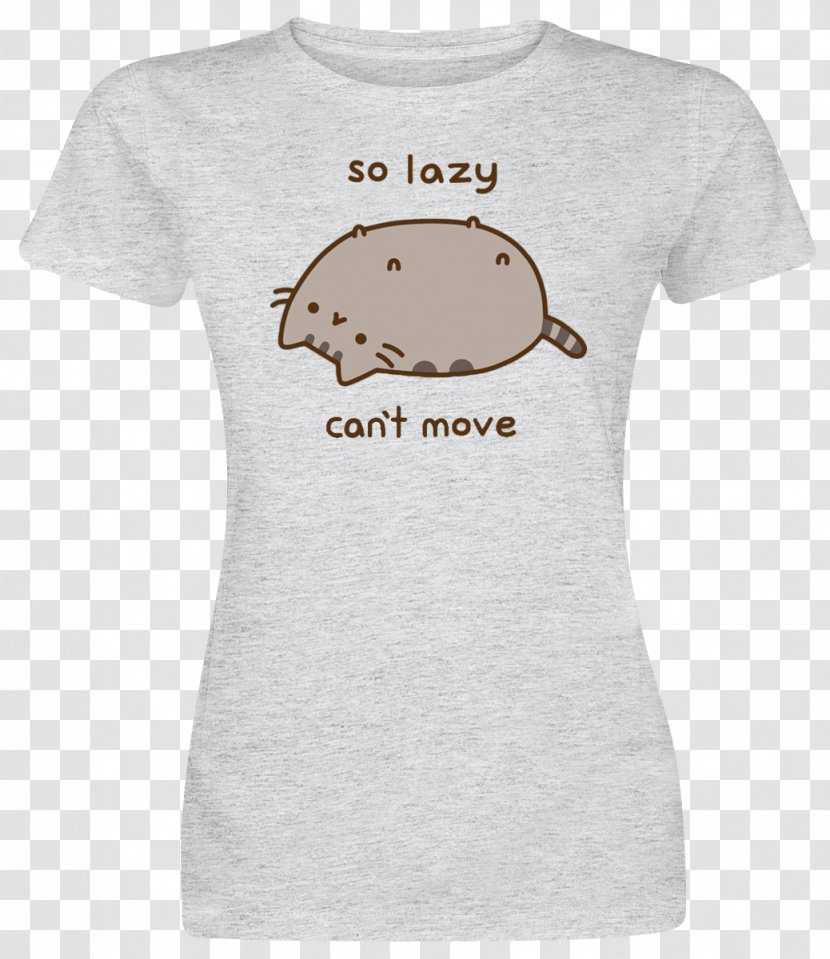 Cat Pusheen Men's So Lazy Move T-Shirt GIF Tenor - Beaver - Mothers Day Png T Shirt Transparent PNG