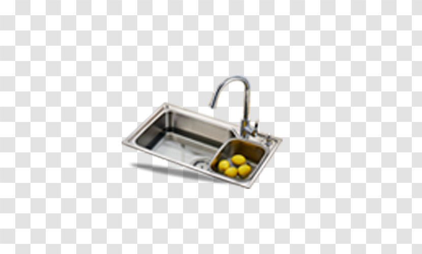 Kitchen Utensil Sink Stainless Steel Tap - Plate Transparent PNG