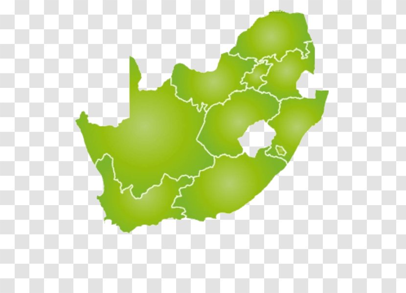 South Africa Blank Map Vector - Green Of Transparent PNG