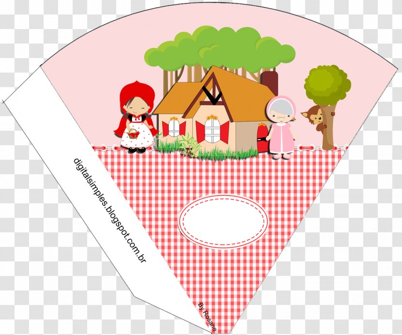 Little Red Riding Hood Party Big Bad Wolf Birthday Clip Art - Flower Transparent PNG