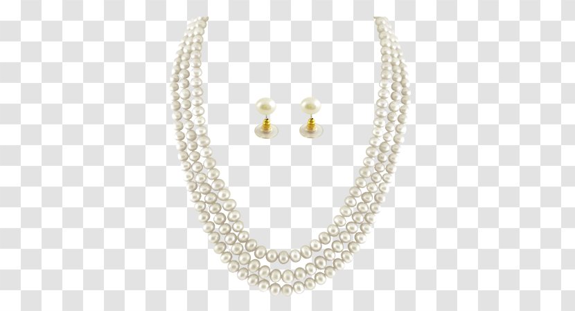 Pearl Necklace Earring Jewellery - Gemstone Transparent PNG