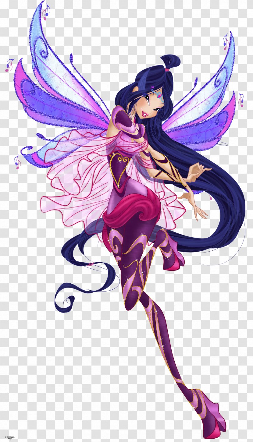 Musa Bloom Flora Aisha Tecna - Flower - Winx Club Transparent PNG