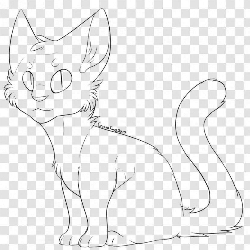 Whiskers Kitten Domestic Short-haired Cat Line Art - Ear - Color Transparent PNG