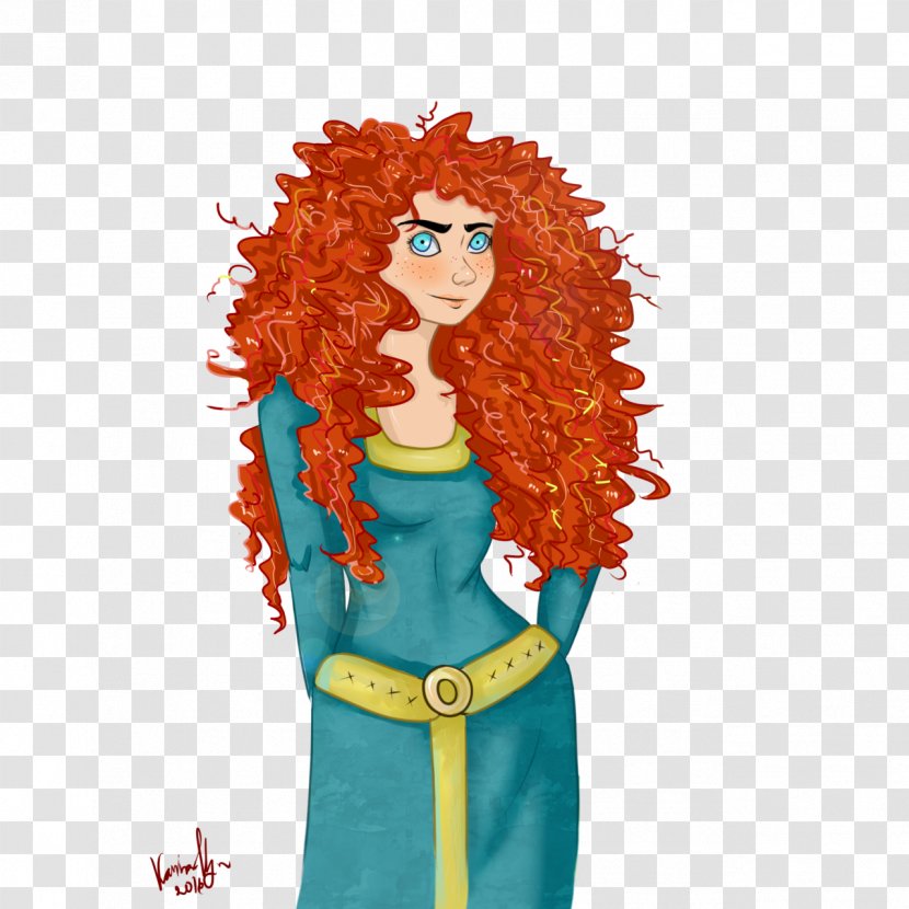 Merida Wig Turquoise Teal Art - Costume Transparent PNG