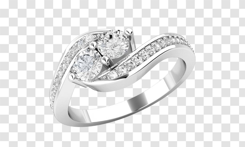 Wedding Ring Diamond Cut Princess - Eternity Transparent PNG