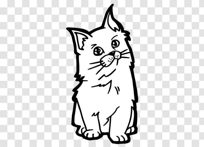 Kitten Whiskers Tabby Cat Domestic Short-haired - Cartoon - Line Nose Transparent PNG