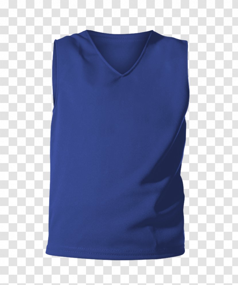 T-shirt Gilets Active Tank M Sleeveless Shirt - Blue - Youth Cheer Uniforms Transparent PNG