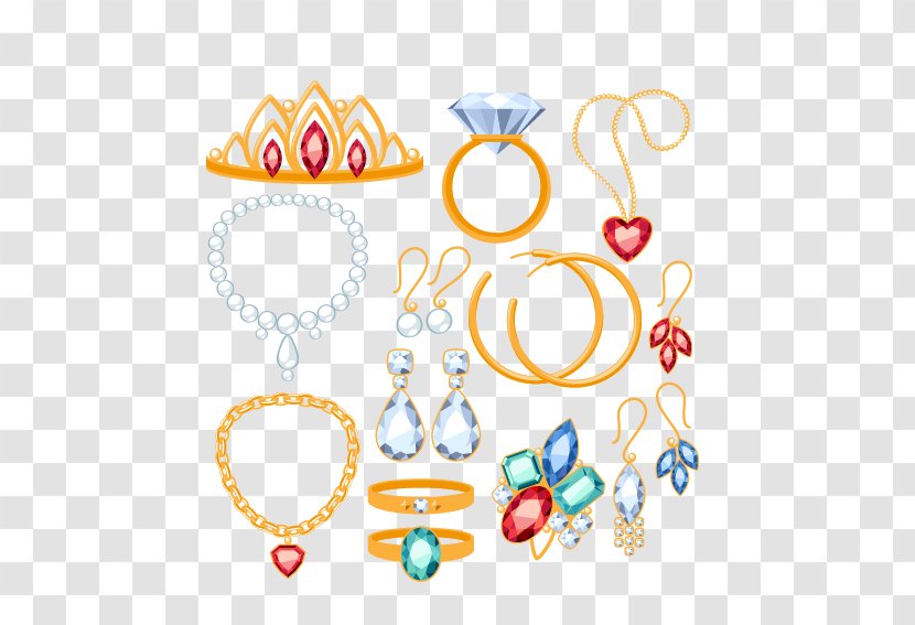 Earring Jewellery Necklace Gemstone Gold - Bracelet - All Kinds Of Jewelry Transparent PNG