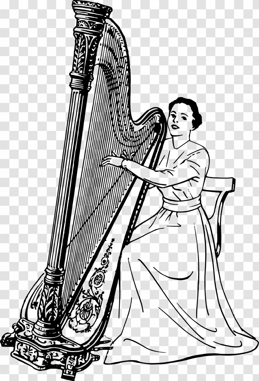 Konghou Celtic Harp String Instruments Transparent PNG