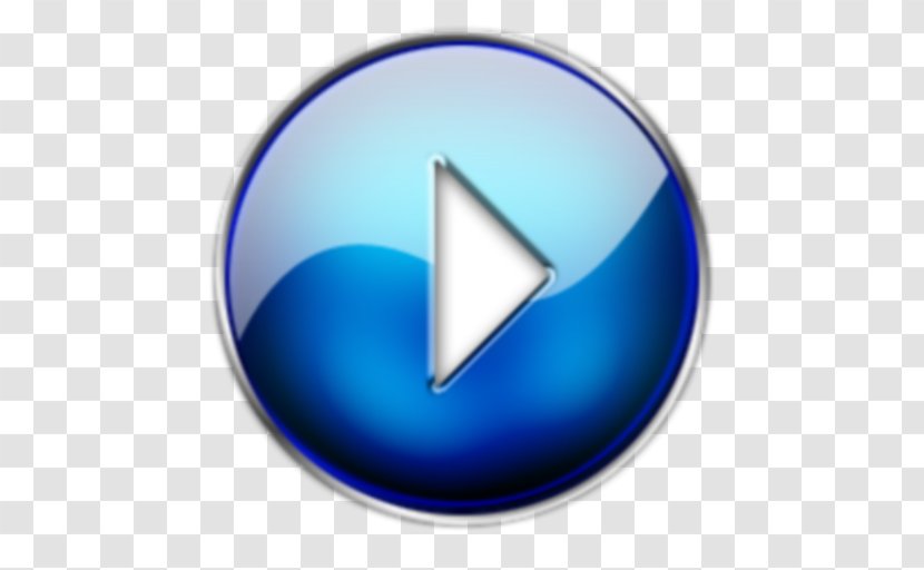 YouTube Play Button - Electric Blue - Now Transparent PNG