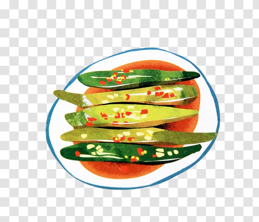 Pickled Cucumber Zakuski Dish Food - Spicy Transparent PNG