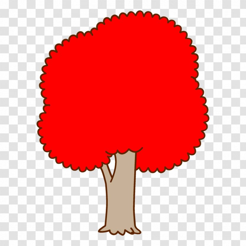 Red Clip Art Tree Transparent PNG