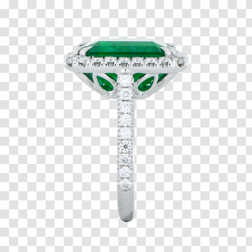 Jewellery Engagement Ring Emerald Gemstone - Body Jewelry Transparent PNG