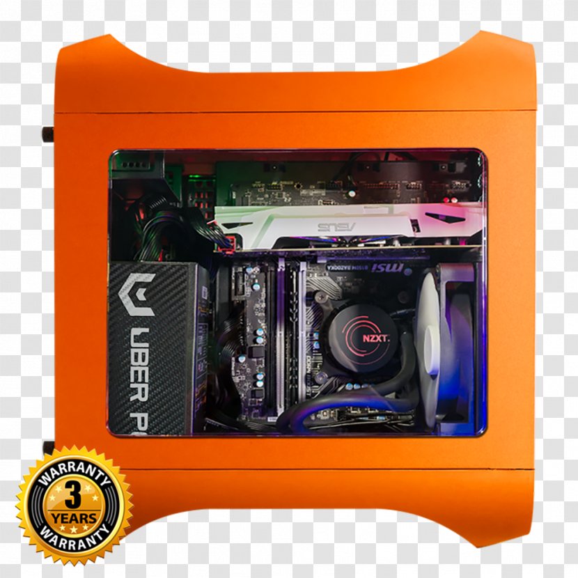 Computer System Cooling Parts Electronics Product Multimedia - Pc Gaming Headset Orange Transparent PNG