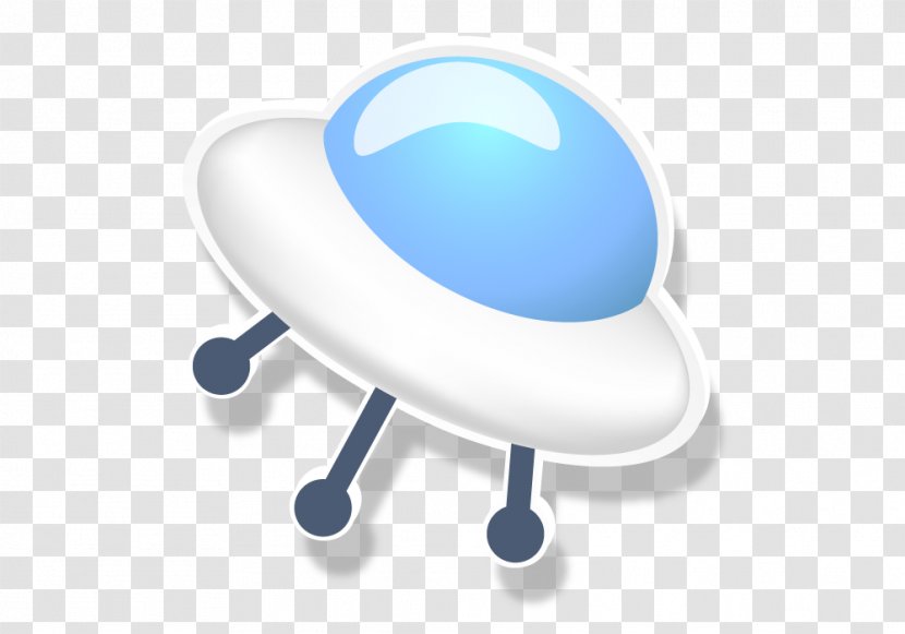 Unidentified Flying Object Cartoon - Blue - Textured UFO Transparent PNG