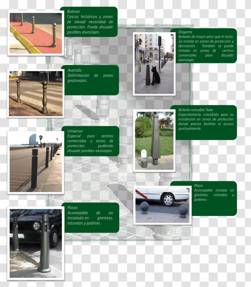 Street Furniture Ecology Natural Environment Bollard - City - Mobiliario Urbano Transparent PNG