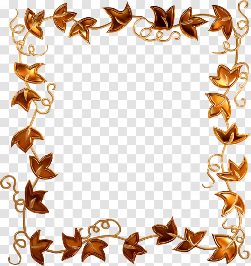 Autumn Picture Frames Clip Art - Fond Blanc - Leaf Border Transparent PNG