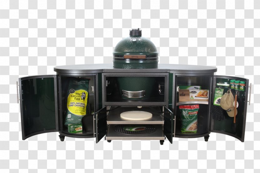 Barbecue Big Green Egg Kitchen Grilling Cooking - Tableware Transparent PNG