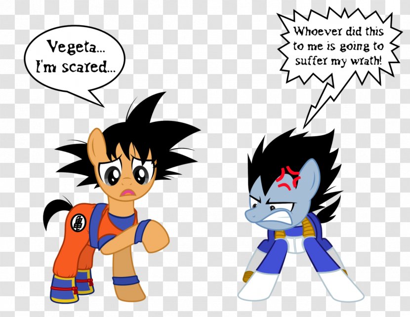 Pony Saiyan Bulma Vegeta Goku - Cartoon Transparent PNG