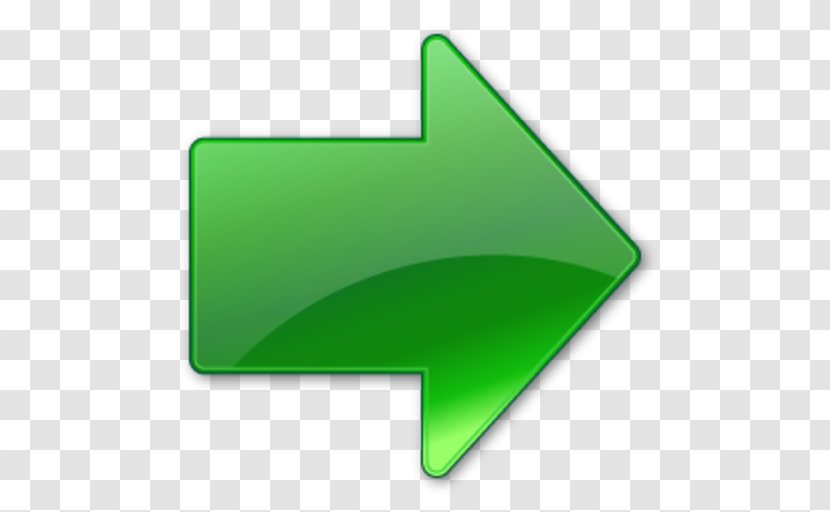 Green Arrow Symbol - Nuvola Transparent PNG