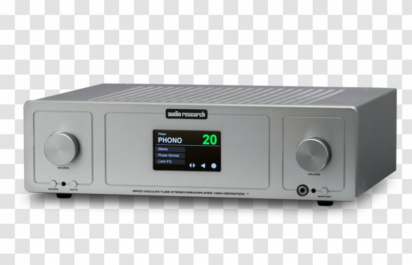 Audio Research Digital Preamplifier Power Amplifier - Av Receiver - Serato Transparent PNG