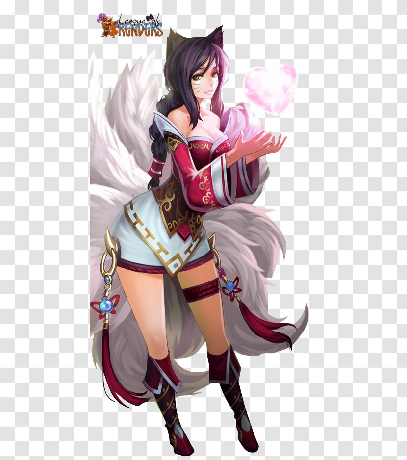 League Of Legends Ahri Fan Art Character - Flower Transparent PNG