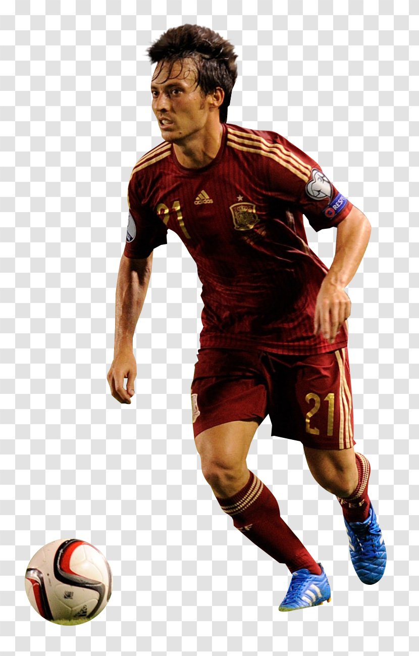 David Silva Spain National Football Team Player Sport - Jersey Transparent PNG