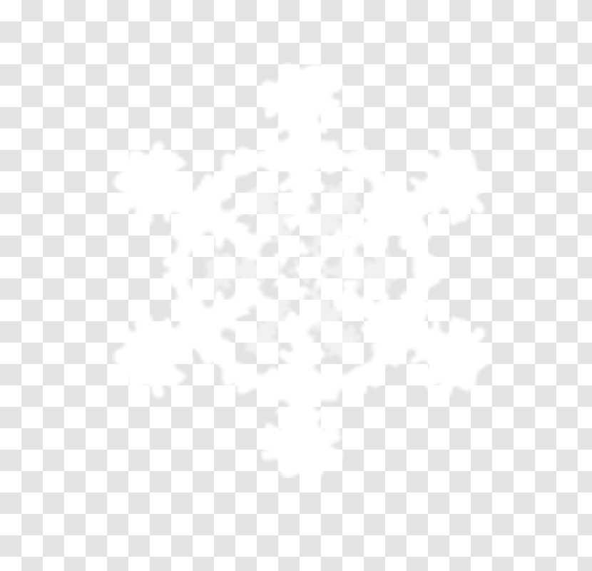 White Black Angle Pattern - Snowflake Transparent PNG