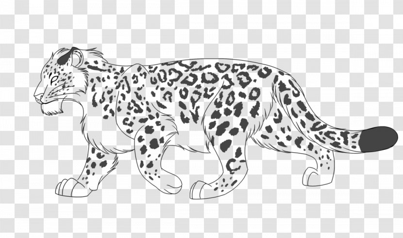 Snow Leopard Whiskers Jaguar Line Art - Tree Transparent PNG