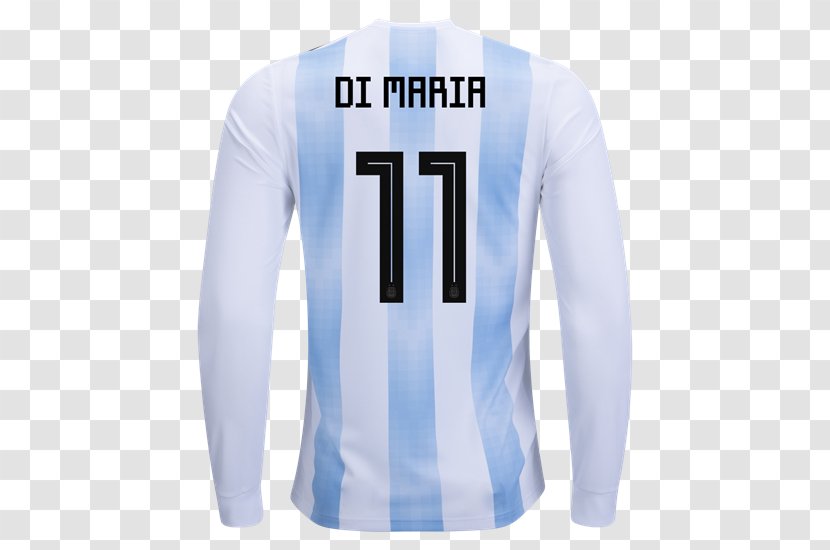 2018 World Cup Argentina National Football Team T-shirt 2015 Copa América Jersey - Electric Blue Transparent PNG