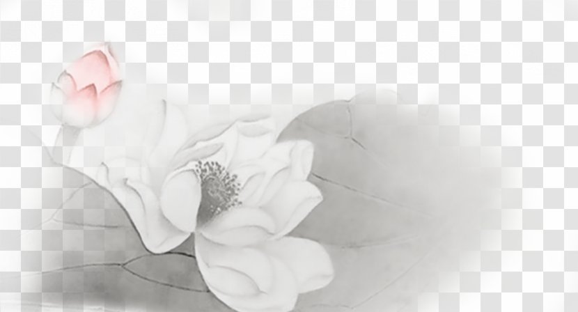 Ink Wash Painting Chinoiserie - Cartoon - Classical Lotus Creative Transparent PNG