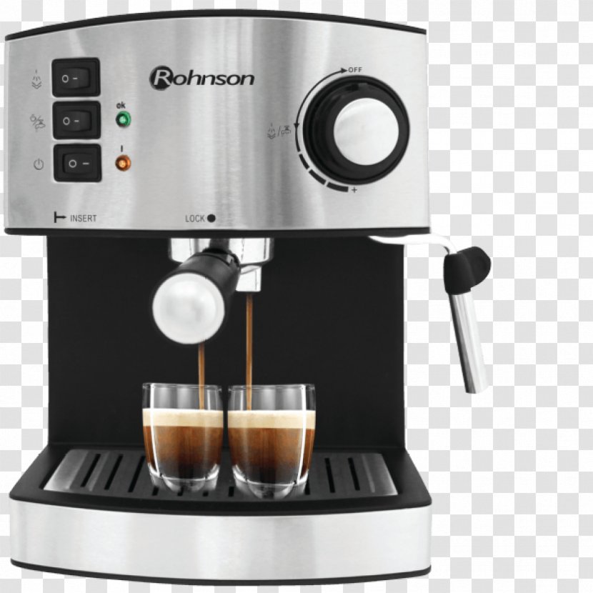Espresso Cafe Coffeemaker Cappuccino - Kitchen Appliance Transparent PNG
