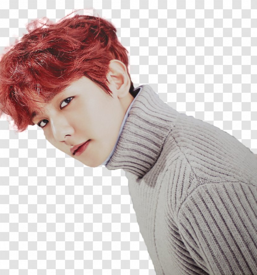 Baekhyun EXO Ko Bop - Brown Hair Transparent PNG