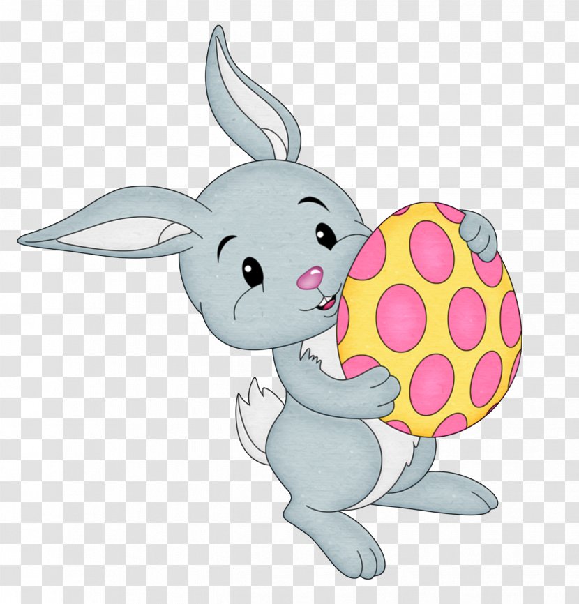 Easter Bunny Clip Art - Product - With Yellow Egg Transparent Clipart Transparent PNG