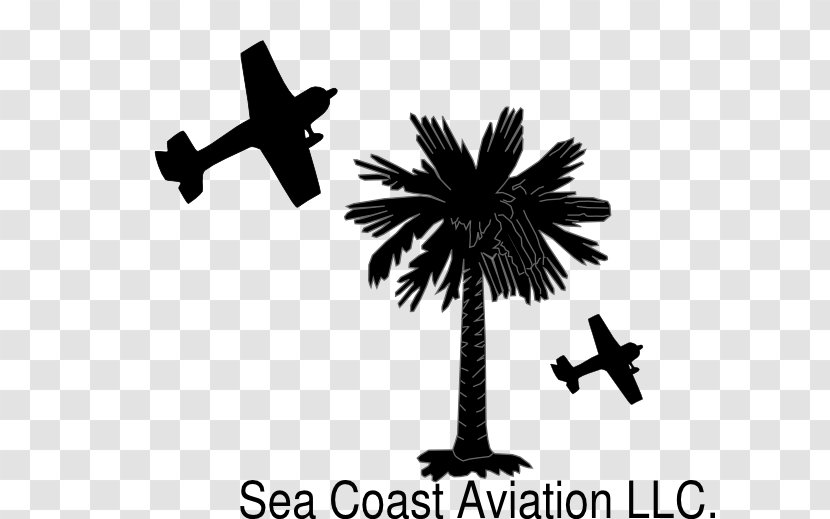 Flag Of South Carolina Sabal Palm Trees Crescent - Sticker - Baltic Sea Coast Transparent PNG