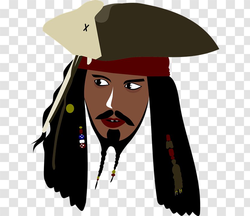 Jack Sparrow Piracy Clip Art - Film - Pirates Of The Caribbean Brown Skin Transparent PNG