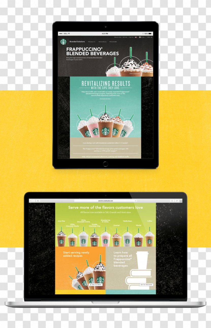 Frappuccino Starbucks Brand Foodservice - Advertising Transparent PNG