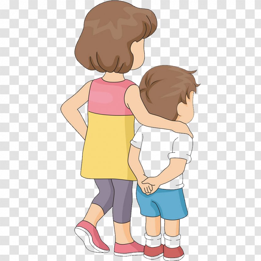 Brother Sibling Drawing Clip Art - Frame - Find Good Friends Transparent PNG