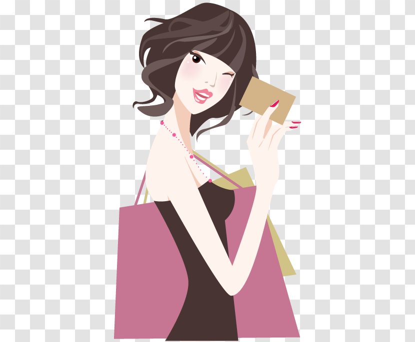 Illustration Cartoon Vector Graphics Clip Art Woman - Silhouette Transparent PNG