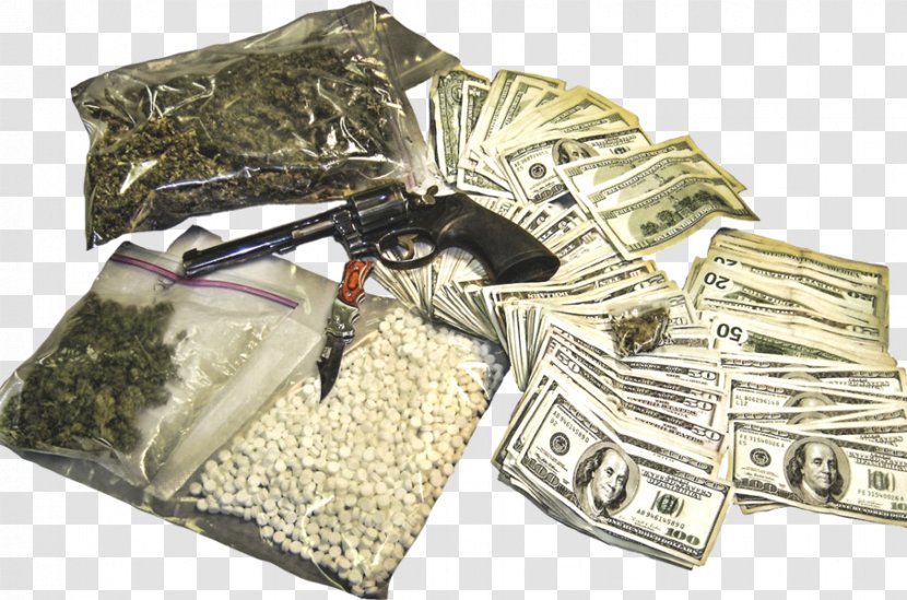 Drug Cartel Gun Firearm Narcotic - Money - Cannabis Transparent PNG