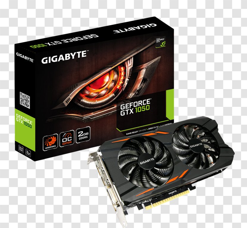 Graphics Cards & Video Adapters NVIDIA GeForce GTX 1050 Ti GDDR5 SDRAM - Card - Gigabyte Technology Transparent PNG