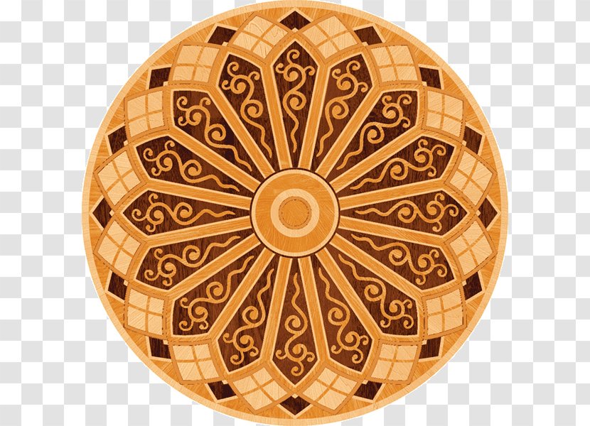 Symmetry Circle Material Marquetry Pattern - Imperial Palace Transparent PNG