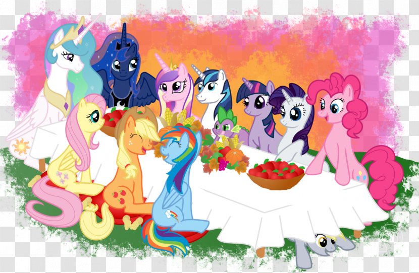 Pony Applejack Twilight Sparkle Spike Thanksgiving - Equestria Daily - Happy Feast Transparent PNG