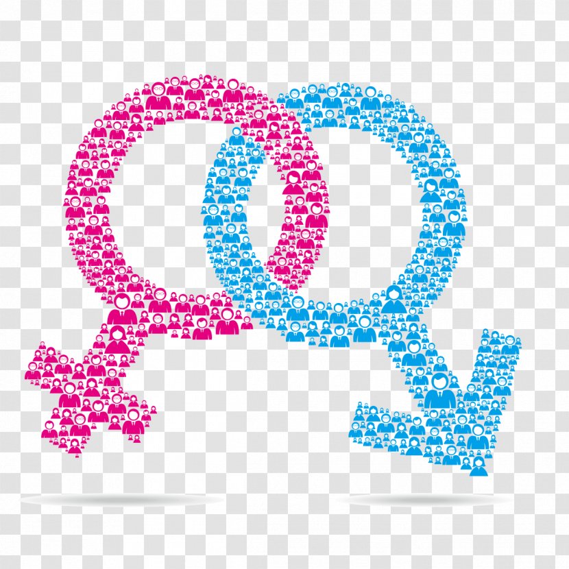 Gender Symbol Female - Royaltyfree - Men And Women Transparent PNG