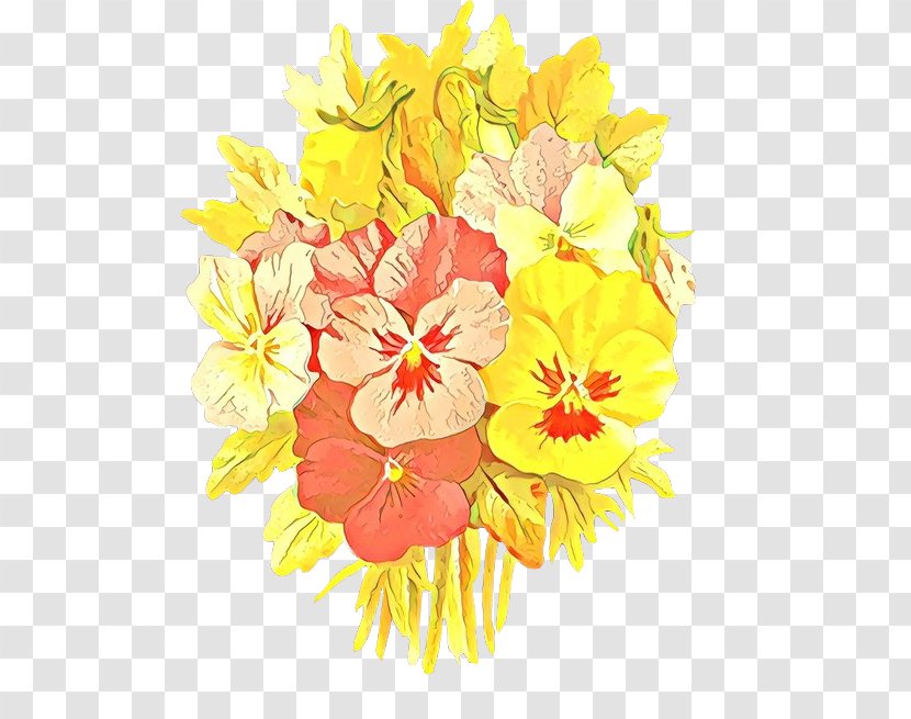 Flower Yellow Bouquet Cut Flowers Plant - Cartoon - Flowering Petal Transparent PNG