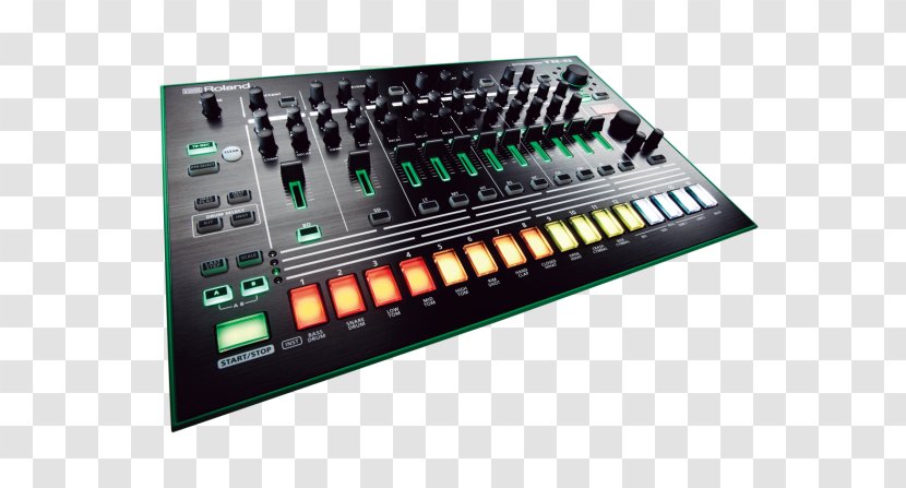 Roland TR-808 Drum Machine TR-909 Corporation Musical Instruments - Silhouette Transparent PNG