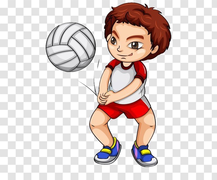 Volleyball Player Euclidean Vector Illustration - Smile - Bunting Transparent PNG