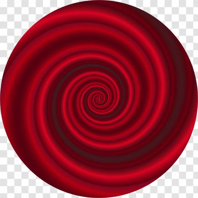 Circle Spiral Maroon Transparent PNG