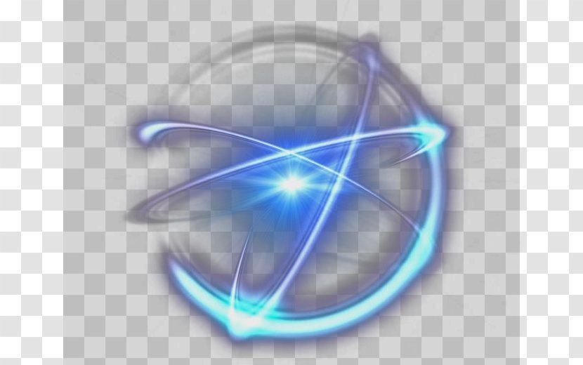 Light Halo Luminous Efficacy Special Effects - Glory - Blue Transparent PNG